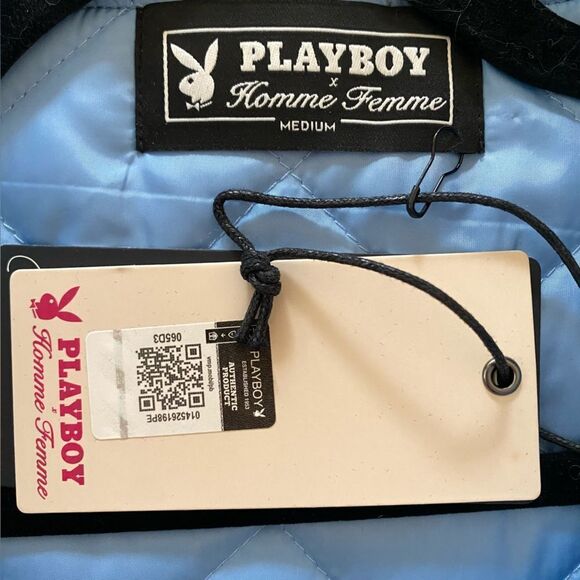 Homme Femme x Playboy Fantasy Jacket Blue men’s graphic NWT Sz M $295 - Picture 8 of 11